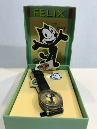 Felix The Cat Classic Felix Fossil Watch With Certificate Of Authenticity