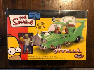 The Simpsons Homer Car 2003 Snap Together Model Kit Collectible Rare