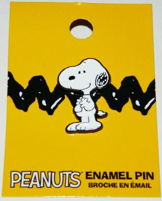Peanuts Comic Strip Animated Snoopy Standing Figure Enamel Metal Pin
