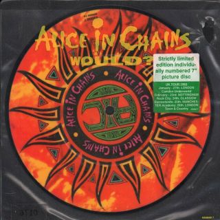 Alice In Chains Would 7 Inch Vinyl Uk Columbia 1992 Limited Edition Pic Disc In