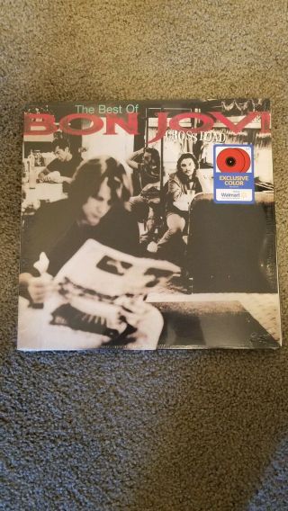 Bon Jovi The Best Of Crossroad Exclusive Red Color Vinyl 2lp Set