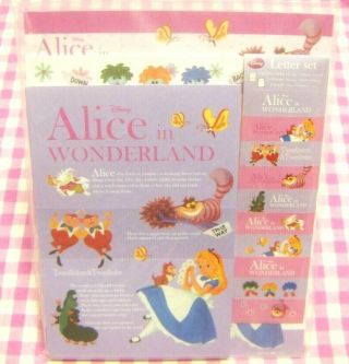 Sun - Star / Disney Alice In Wonderland Letter Set / Made In Japan Stationery