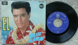Elvis Presley - Blue Hawaii - France 45 Ep 86.  305 - Blue Label - -
