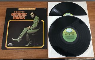 George Jones Best Of Dbl Lp Vinyl 1977 Stereo The Race Is On