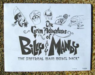 Gim Adventures Of Billy Mandy Cartoon Network Production Bible Design Model Pack