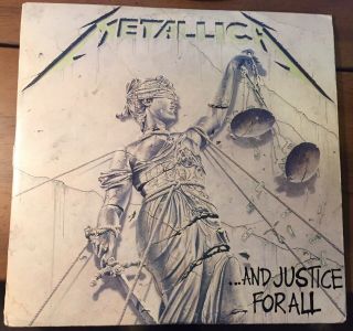 Metallica.  And Justice For All 1988 Vinyl Lp Us 1st Pressing Vg Elektra 60812