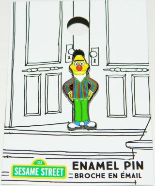 Sesame Street Tv Show Bert With Arms On Hips Metal Enamel Pin