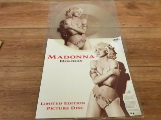 Madonna - Holiday - 12 " Single Limited Picture Disc - Uk 1991 With Insert Ex