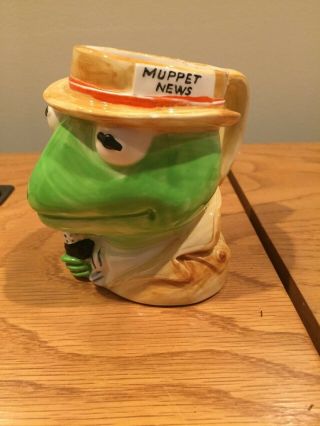 Kermit The Frog Reporter Muppet News Coffee Mug Cup
