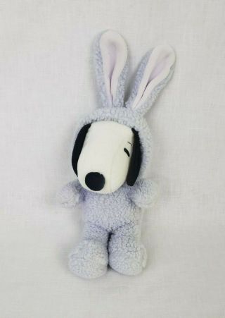 Hallmark Snoopy Easter Bunny Plush Light Purple Rabbit Costume 11 "