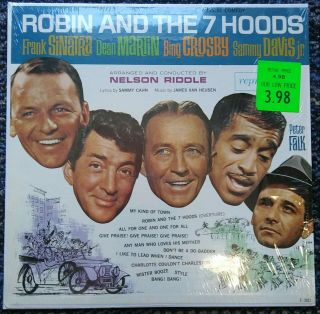 Robin And The 7 Hoods Vinyl Lp Sinatra Martin Crosby Davis Shrink Wrap