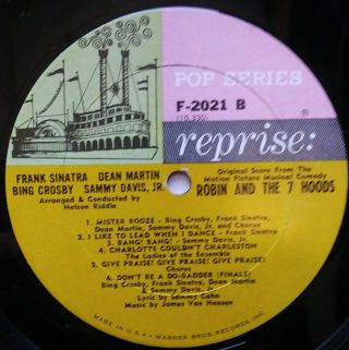 Robin and the 7 Hoods Vinyl LP Sinatra Martin Crosby Davis shrink wrap 3