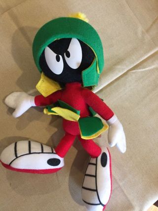 Warner Bros Looney Tunes Marvin The Martian 12 " Plush Stuffed Doll Toy 1994