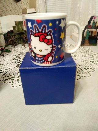Hello Kitty " Statue Of Liberty " Ceramic Mug