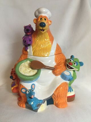 Disney Store Bear In The Big Blue House Talking Cookie Jar Jim Henson Muppets