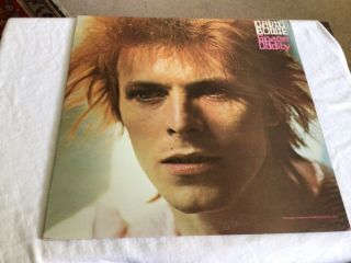 David Bowie Space Oddity Vinyl Lp Early 70s (?) Reissue Uk With Bowie Poster Vgc