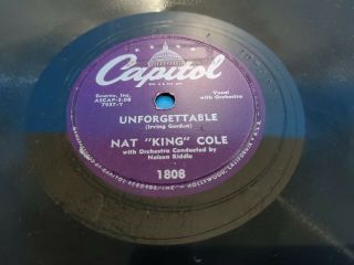 Nat " King " Cole: Unforgettable & My First And Last Love Capitol 1808
