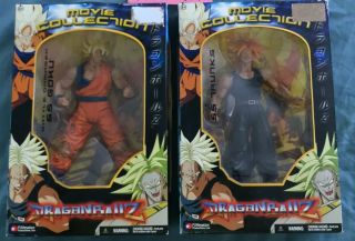 Dragon Ball Z Set,  2 Figures,  Vintage Goku Trunks Jakks 2003 Set
