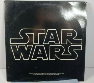 Star Wars Soundtrack Double Vinyl Lp Record 1977 John Williams Vg,  A9