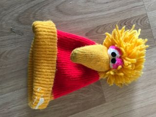 Vintage Knit Sesame Street Big Bird Stocking Hat Muppets Inc