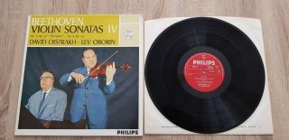 Philips Sal 3419 Beethoven Violin Sonatas.  4&9 Oistrakh Violin Oborin Piano Nm