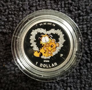Garfield Cook Island $1.  999 Silver Coin.  Archives At Garfield Studio.
