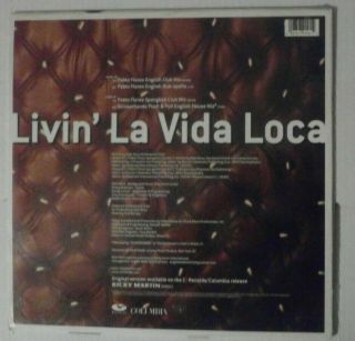FACTORY RICKY MARTIN LIVIN LA VIDA LOCA VINYL RECORD 1999 ORIG 1ST PRES 2
