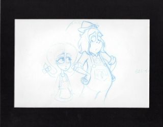 Beetlejuice And Lydia Production Animation Cel Drawing Nelvana 83