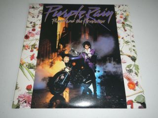 Prince And The Revolution,  Purple Rain,  Vinyl Lp Album Warner 25110 - 1,  1984 Poster