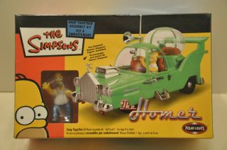 Simpsons - " The Homer Car " Snap Together Model Kit By Polar Lights/2003