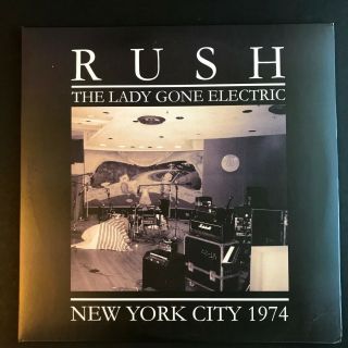 Rush The Lady Gone Electric,  York City 1974 White Vinyl 2 - Lp 2015 Backonblac