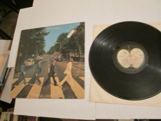 The Beatles Abbey Road Lp 1969 Apple So - 383 No Her Majesty Label Or Cover Vg,