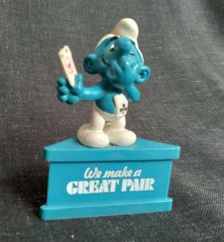 Vintage Smurf Figurine: “we Make A Great Pair” Smurf