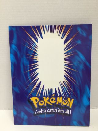 Vtg Pokemon School Binder Folder 2 Pocket