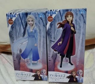 Frozen 2 Premium Figure Elsa Anna Set Of 2 Sega Japan