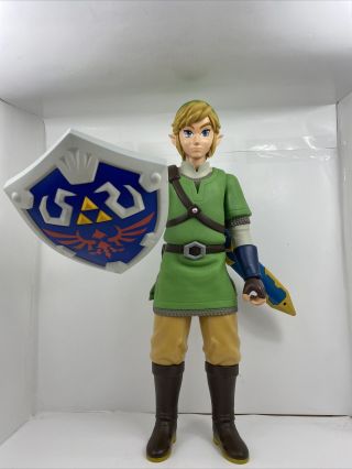 Mip Jakks Pacific Legend Zelda Link Figure Nintendo Video Game Sword Shield 20 "