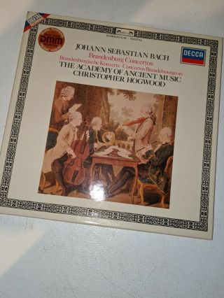 Bach Six Brandenburg Concertos Hogwood 2 - Lp - Box Decca Digital 6.  35681