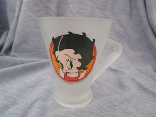 French Betty Boop Glass Mug/coffee Cup Rare 2000 Tropico Diffusion