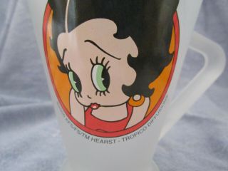 French Betty Boop glass mug/coffee cup RARE 2000 Tropico Diffusion 2