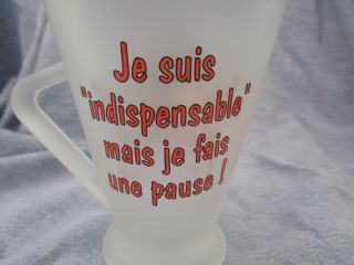 French Betty Boop glass mug/coffee cup RARE 2000 Tropico Diffusion 3