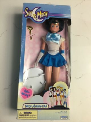 2000 Sailor Moon 11.  5  Sailor Mercury Deluxe Adventure Doll Irwin Toy