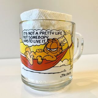 Garfield & Odie Mug Pretty Life 1978 Mcdonald 