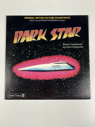 Dark Star Soundtrack Lp Vinyl John Carpenter 1980 Ost Citadel Ct 7022