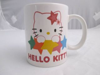 Hello Kitty White Double Sided 4 In Christmas Lights Sanrio Ceramic Coffee Mug