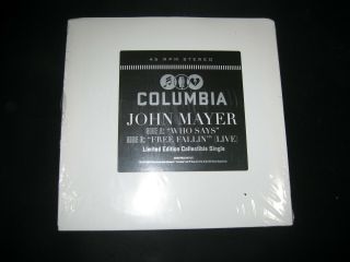 Rare 7 " Promo Vinyl 45 Record John Mayer Who Says / Fallin 