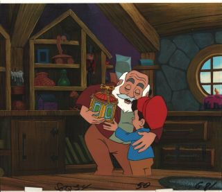 Pinocchio And The Emperor Of The Night Production Animation Cel Filmation G81