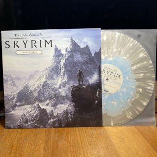 Jeremy Soule The Elder Scrolls V Skyrim Atmospheres Snow Splatter Vinyl Lp (nm)