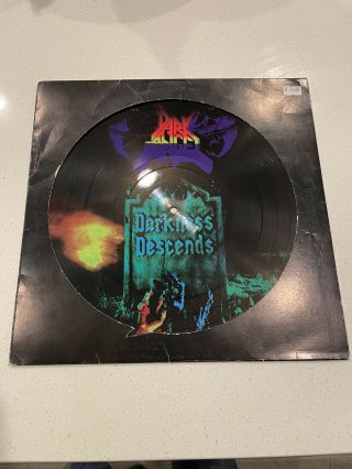 Dark Angel Darkness Descends Vinyl Picture Disc Century Media (2001)