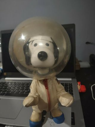 Vintage Snoopy Astronaut Doll 1969 Determined Nasa Apollo 11 Moon Landing Rare