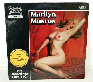 - Marilyn Monroe Sandy Hook Rare Recordings Lp Picture Disc W/signed Hype